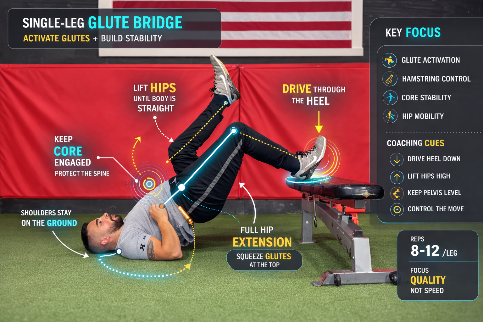 Single-Leg Glute Bridge